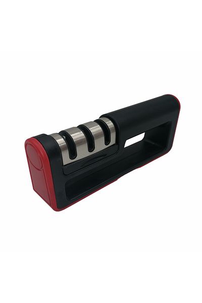 Depox Knife and chisel sharpener, 3 modes, plastic, black