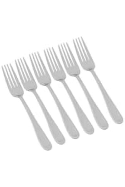 ALSAIF Florence Design Stainless Steel Cake Fork Set By Al Saif - 6 Pieces