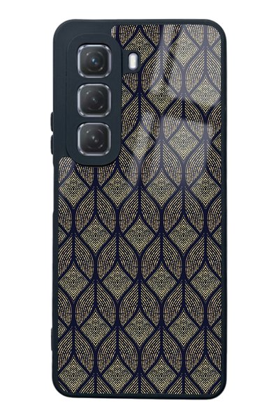 Spoyi Infinix Hot 50 Leaf Motif Design Glossy Phone Case