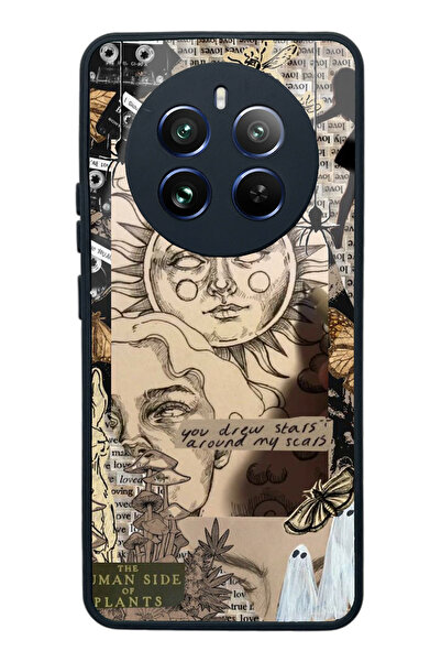 Spoyi Oppo Realme 12 Güneş Tanrıça Tasarımlı Glossy Telefon Kılıfı