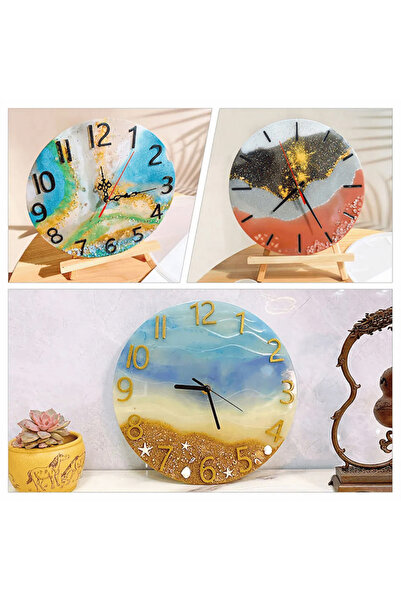 Eminonutoptanci Epoksi Silikon Kalıp Rakamsız Saat Kalıbı 40 CM