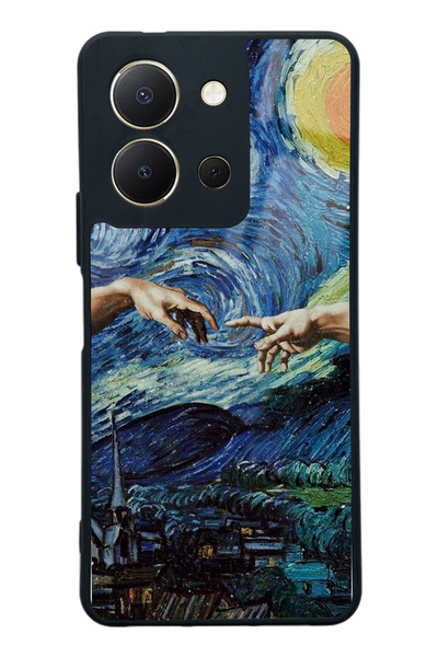Spoyi Vivo Y36 El Ele Tasarımlı Glossy Telefon Kılıfı