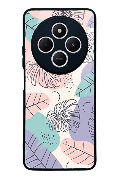 Spoyi Xiaomi Redmi A4 Glossy Phone Case with Nude Leaves Design