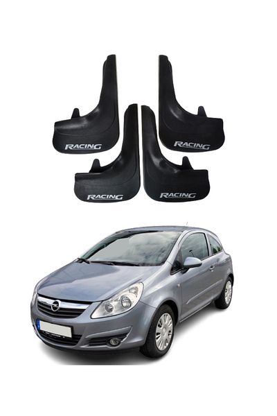 SONİKON LİNE Opel Corsa D-E 2007-2014 Compatible Racing Written 4-Piece Dust Cover Mudguard Mudguard Modified