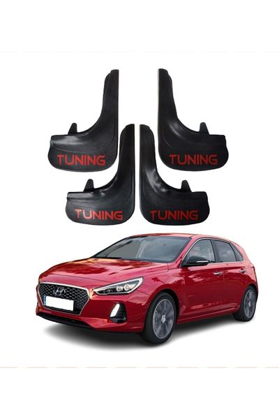 SONİKON LİNE Hyundai I30 Compatible Tuning Written 4-Piece Dust Cover Mudguard Mudguard Modified