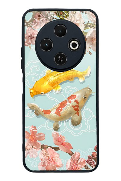 Spoyi Tecno Spark 30C Koi Fish Design Glossy Phone Case
