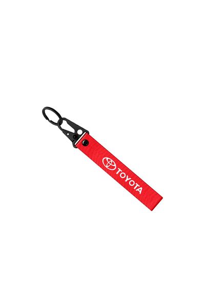 GENERAL Toyota red and white fabric medallion