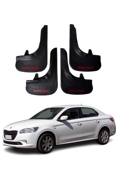 SONİKON LİNE Peugeot 301 Compatible Racing Written 4-Piece Dust Cover Mudguard Mudguard Modified