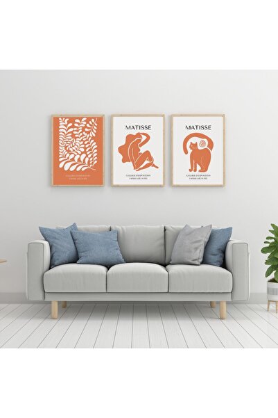 PRYDESIGN Magia portocalii Matisse Pictură murală înrămată Set de 3