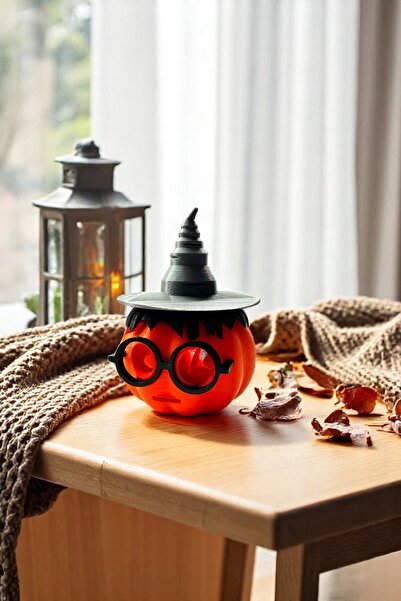 tredblock Harry Potter Pumpkin Masa Lambası Çalışma Lambası Mumluk Tealigh Kokusuz Mum