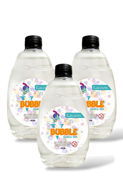 Lavoon V-bubble Yoğun Formüllü 3'lü Baloncuk Sıvısı Likiti Köpük Tabancası Ba...