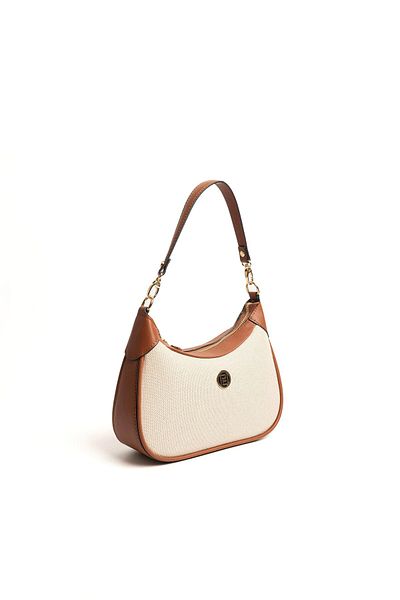 Silver Polo Silver & Polo Beige - Geantă de umăr pentru femei Tan SP1180