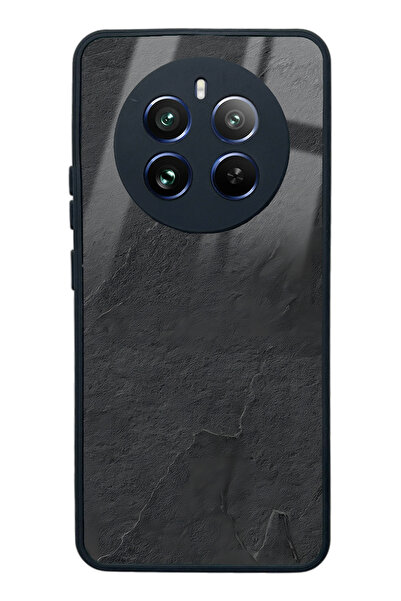 Spoyi حافظة هاتف لامعة بتصميم رخامي أسود لهاتف اوبو ريلمي 12