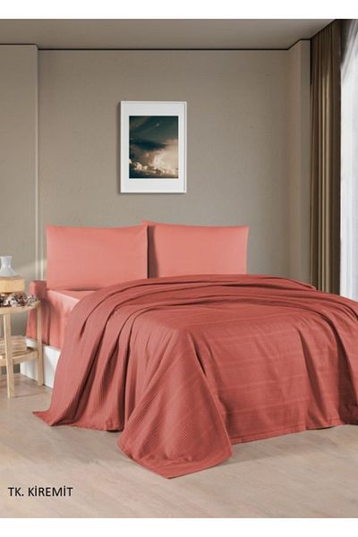 Kristal By Taç Crystal Cotton Single Pique Set Cotton Fitted Sheet (+30Cm Depth)