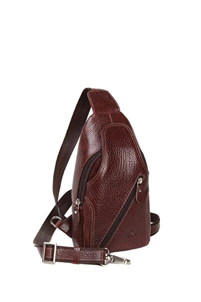 Aka Deri Leather Brown Crossbody Bag 313 61