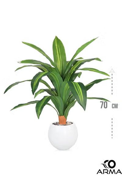co arma Artificial corn tree, 70cm tall, soft texture, with natural texture, in fiberglass container