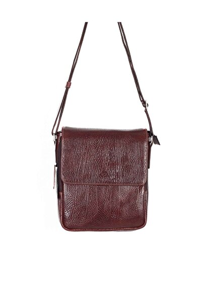 Aka Deri حقيبة كتف جلدية بنية 303 61