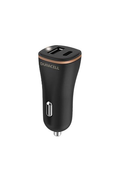 Duracell Incarcator auto Duracell, 27W, 1 x USB-C + 1 x USB-A, PD Fast Charging Technology, 5V, Negru