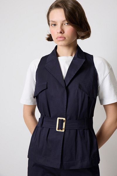 Touché Privé Belt Detailled Vest Pants Suit