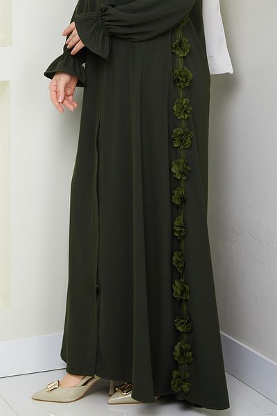 InStyle Rose Crepe Khaki Ferace