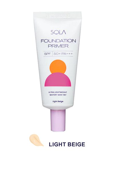 SOLA Foundation Primer Spf 50+ Pa+++ 30ml - Light Beige
