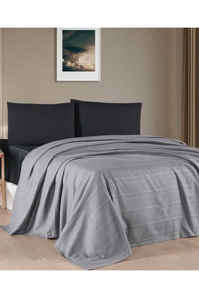 Kristal By Taç Crystal Cotton Single Pique Set Cotton Fitted Sheet (+30Cm Depth)