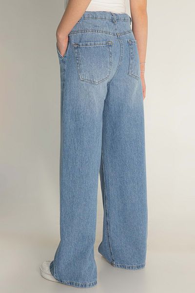 Hopi Kids Bilir Waist Adjustable Wide Leg Girl's Jeans