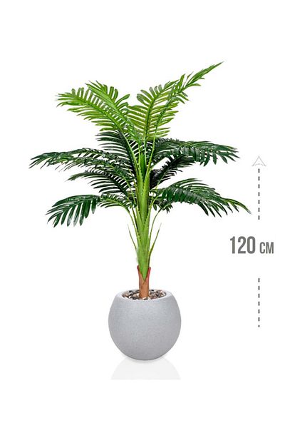 DRAMA HOME Artificial tree simulating a natural palm tree with a height of 120 cm