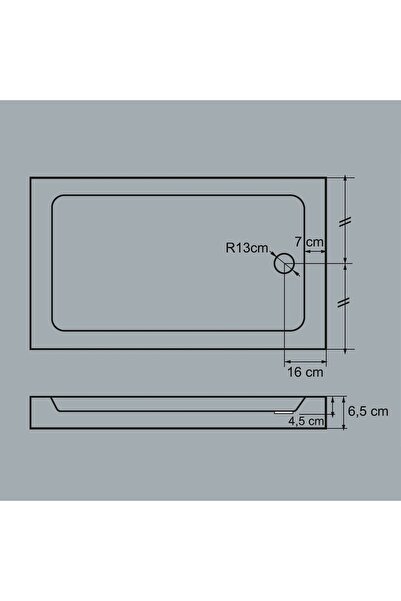 UBM Poros 90*120 Dikdörtgen Flat Duş Teknesi