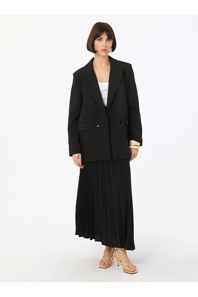 Refka Μπουφάν Blazer με διπλό στήθος - Μαύρο - Refka