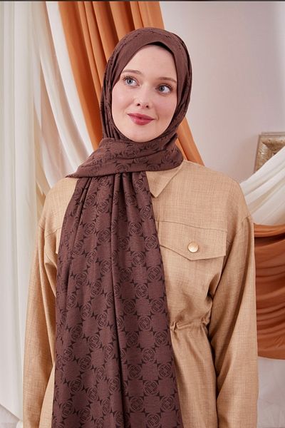 Levidor Premium Cashmere Şal - Καφέ