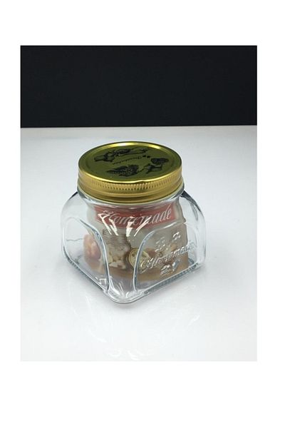 Paşabahçe 80383 Glass Jar with Metal Lid 300 Cc