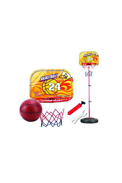 TİME مجموعة كرة السلة للأطفال مع طوق قابل للتعديل - ممتعة ومثالية للنشاط البدني