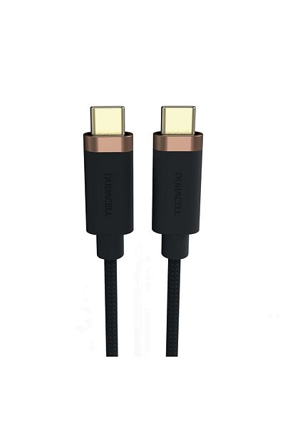 Duracell Cablu Duracell USB-C to USB-C 1mBlack