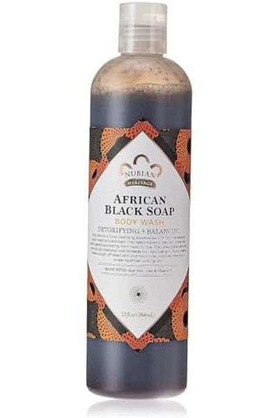 Nubian Heritage African Black Soap Body Wash For Unisex, 13 Oz