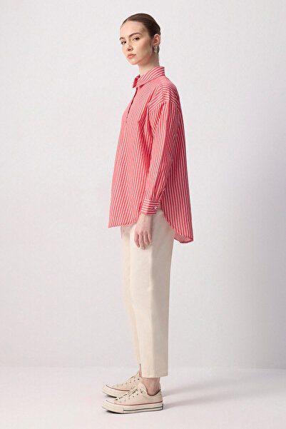 Touché Privé Pinstripe Oversized Shirt