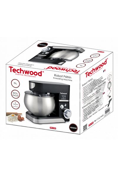 Techwood Planetární mixér Techwood TRO-1066, 1000W, 5L, nerezová mísa, 6 rychlostí + pulzní režim