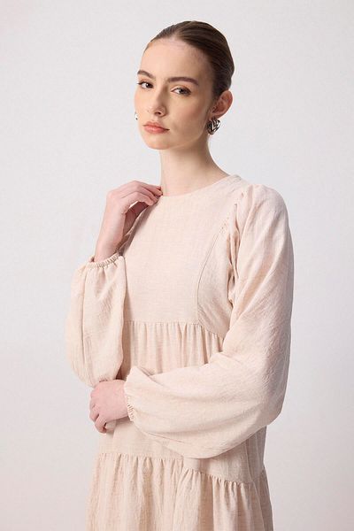 Touché Privé Crew Neck Linen Dress