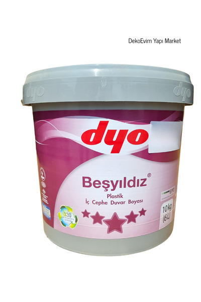 Dyo Beşyıldız Plastik Iç Cephe Duvar B. Rozet Gümüşü 0542 3,5/10/20 Kg.