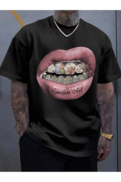 MOONBULL Μπλουζάκι Unisex Dudak Timeless Art με στάμπα Oversize