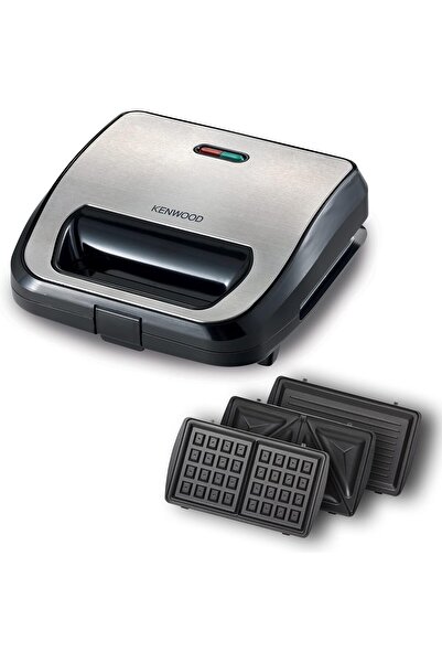 Generic KENWOOD 3-in-1 Sandwich Maker, Waffle Maker & Grill with 3 Sets of No...