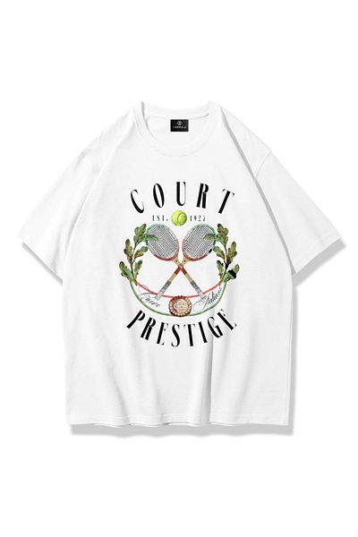 Trendiz Tricou Court Prestige pentru femei alb