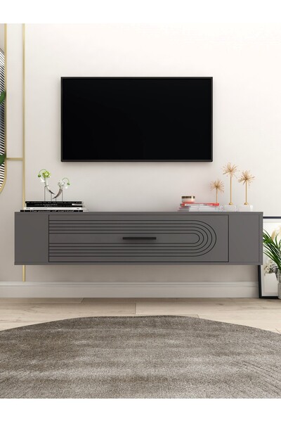 DEMONTE DECOR RESTOL3DD DUVARA MONTAJ TV SEHPASI - ANTRASİT ANTRASİT