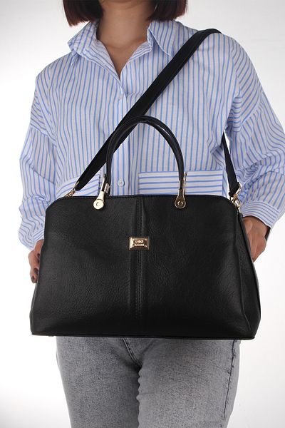 By Hakan Gk-800 Women's Three-Eye Hand and Shoulder Bag Crossbody Bag Black