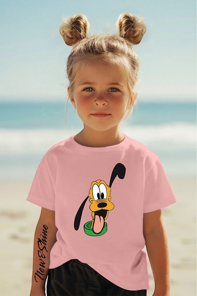 New Shine 1 tricou este un cadou pentru achiziții de 6 și mai sus în coș - Tricou pentru copii supradimensionat cu imprimeu Goofy
