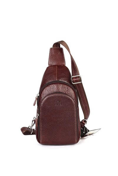 Aka Deri Leather Brown Crossbody Bag 314 61