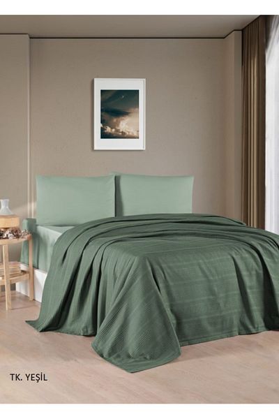 Kristal By Taç Crystal Cotton Single Pique Set Cotton Fitted Sheet (+30Cm Depth)