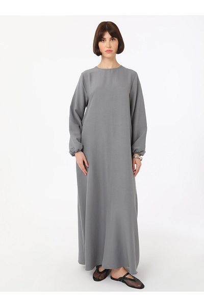 Refka Φόρεμα Hijab Soft Touch - Γκρι - Refka