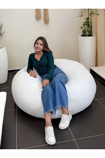 YAPKAR Dev Puf Minder Dinlenme Puf'u 140 Cm Puf Bench Peluş Kumaş