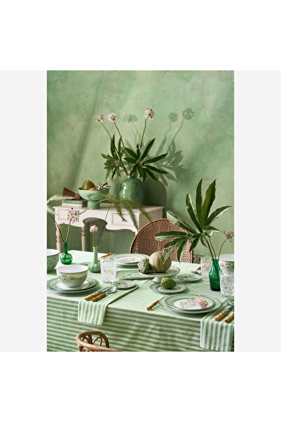 Pip Studio Lily & Lotus Yeşil Porselen Kahvaltı Tabağı 23 Cm